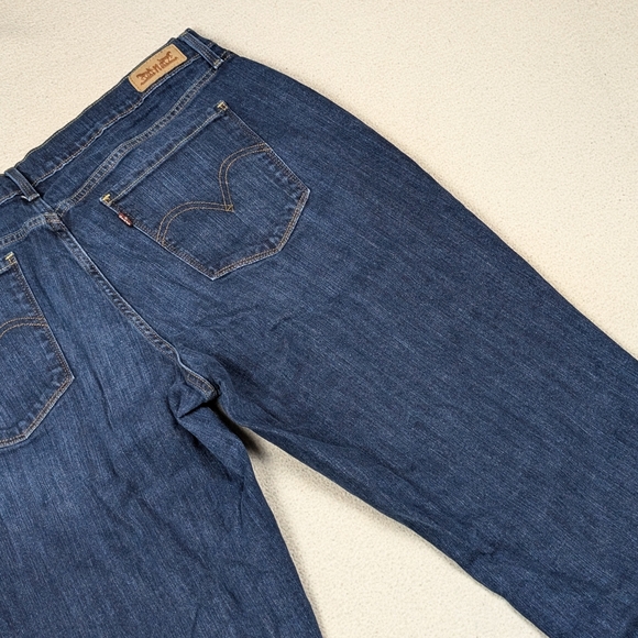 Women's Levi's 505 Straight Leg Stretch Jeans Medium Wash Size 16 35x28.5 - Picture 12 of 16